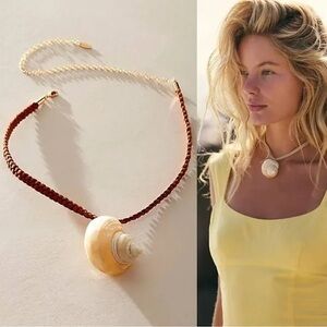 Free People Sara Shell Choker Necklace